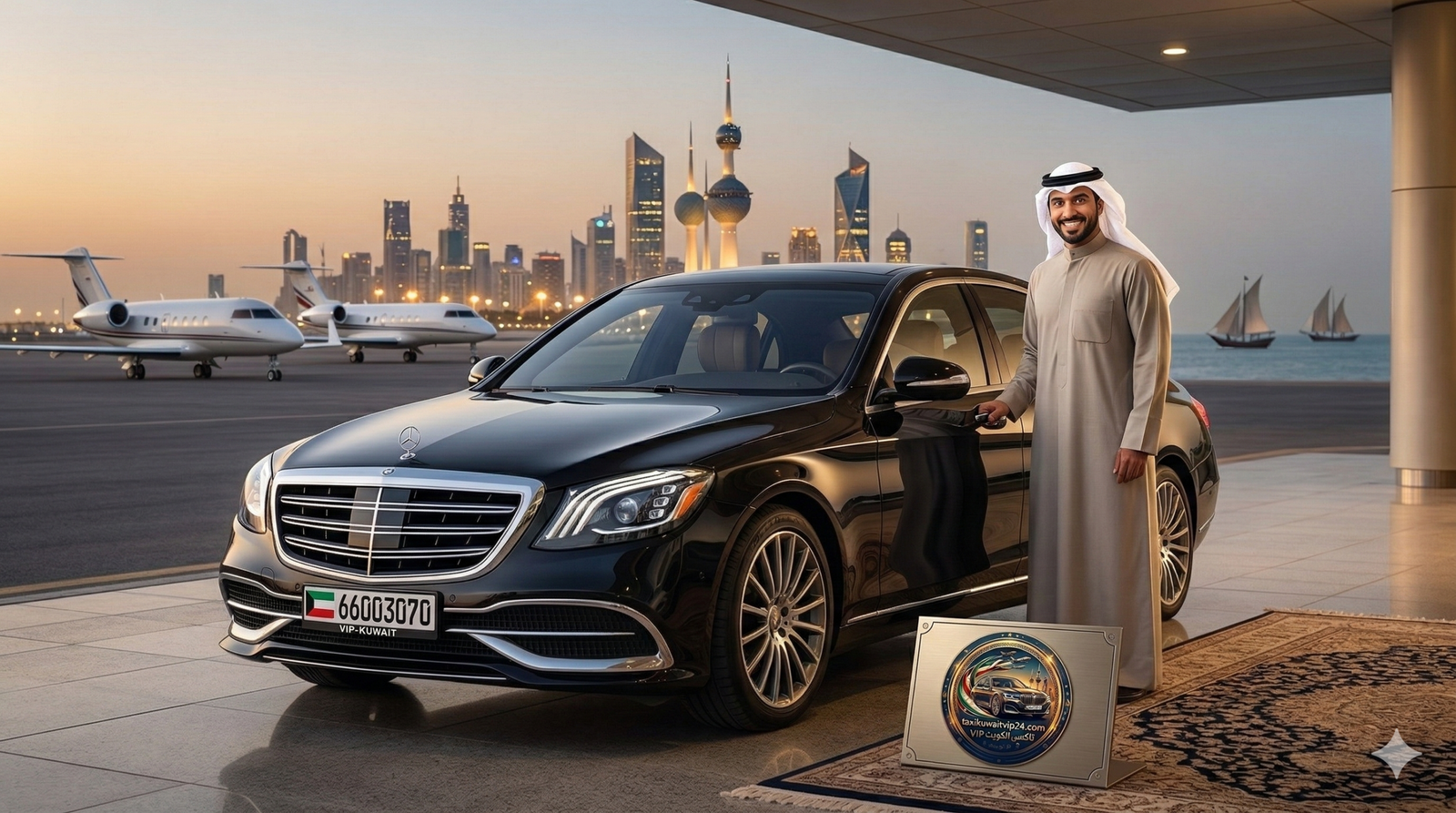 تاكسي الكويت VIP - خدمة توصيل فخمة 24 ساعة - رقم الهاتف 66003070