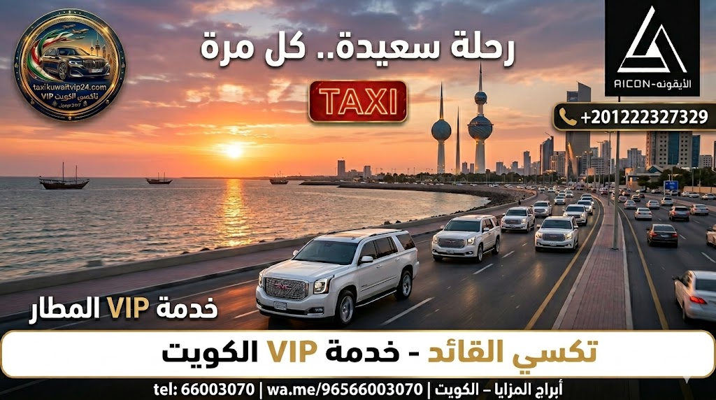 تاكسي السالمية تكسي القائد 66003070 أفضل خدمة توصيل VIP في الكويت