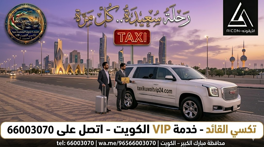 تاكسي مبارك الكبير تكسي القائد 66003070 خدمة VIP في القرين والعدان والقصور وكافة مناطق المحافظة