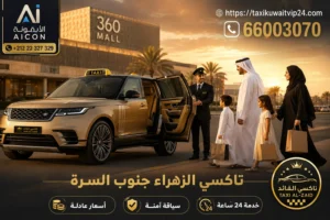 تاكسي الزهراء جنوب السرة أمام مول 360 خدمة عائلية 24 ساعة 66003070 AICON