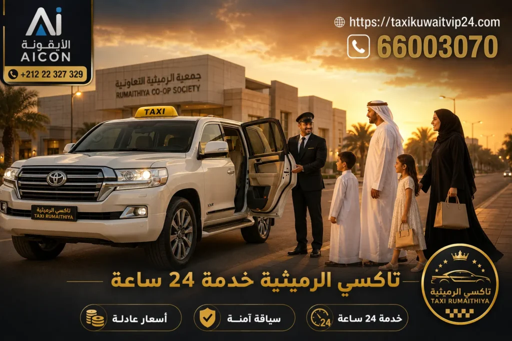 تاكسي الرميثية خدمة 24 ساعة توصيل عائلي فاخر أمام جمعية الرميثية 66003070 AICON