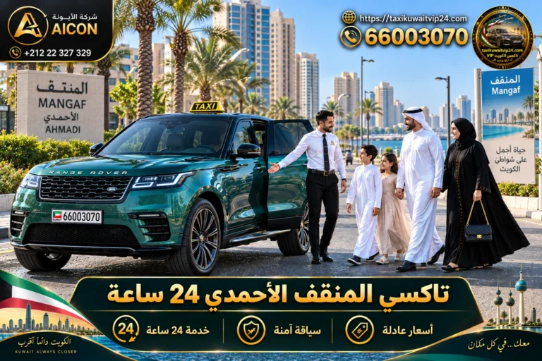 تاكسي المنقف الأحمدي 24 ساعة توصيل عائلي فاخر سيارة رنج روفر بالمنقف 66003070 AICON