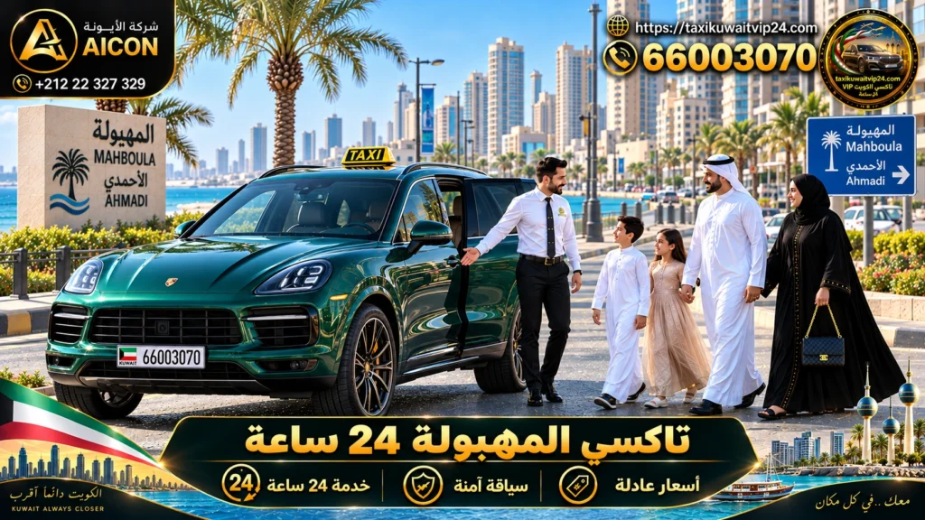 تاكسي المهبولة 24 ساعة توصيل عائلي فاخر سيارة بورش بالمهبولة 66003070 AICON